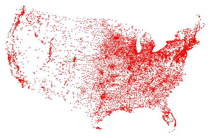 13509 American cities