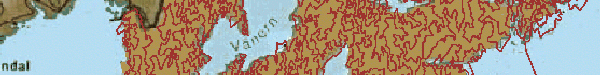 Slice of Sweden Map