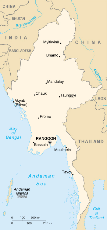 Burma CIA Map