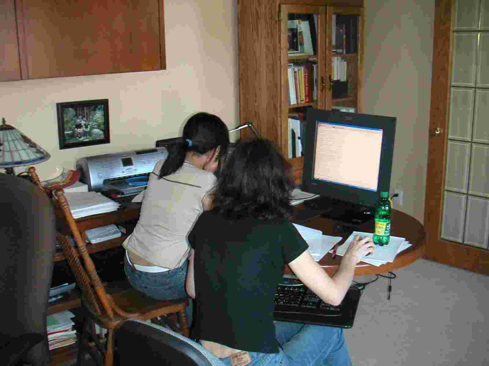 ZhengZheng and Jarka working
