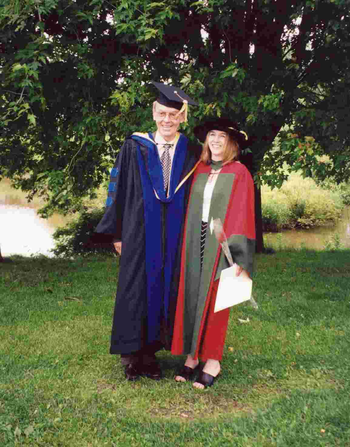 Dr. Lise Arseneau and myself at her graduation, [2001]