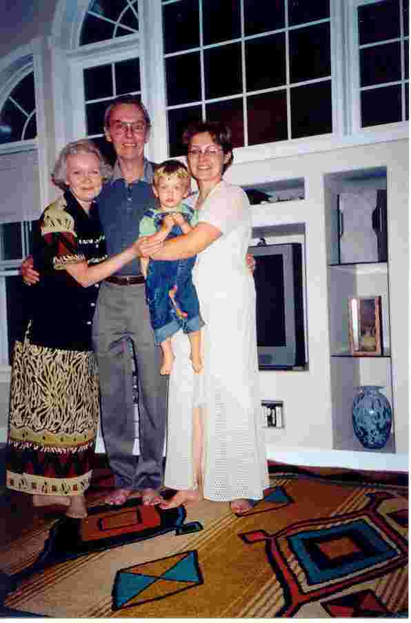 Patti, me, Peter and Marina.  Marina had us for dinner (scrumptous!) [Summer, 2002]
