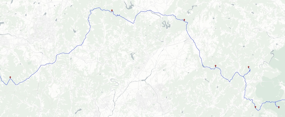 Mountain trail with map background