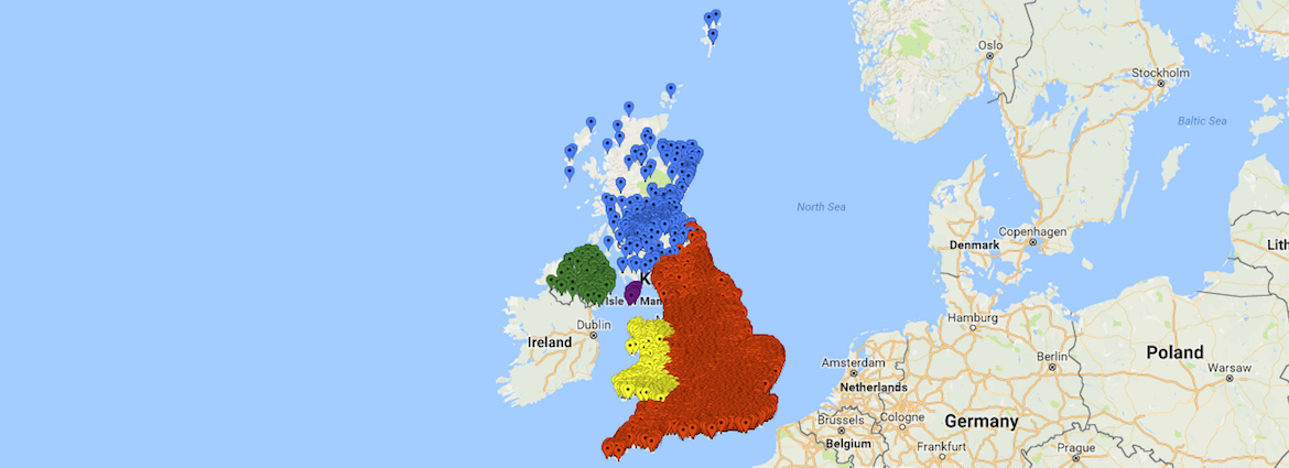 UK Pub Locations