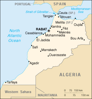 Morocco CIA Map