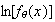 $\ln[f_{\theta}(x)]$