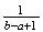 $\frac{1}{b-a+1}$