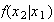 $f(x_{2}|x_{1})$