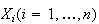 $X_{i}(i=1,\dots,n)$
