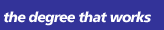 University Slogan - The degree that works