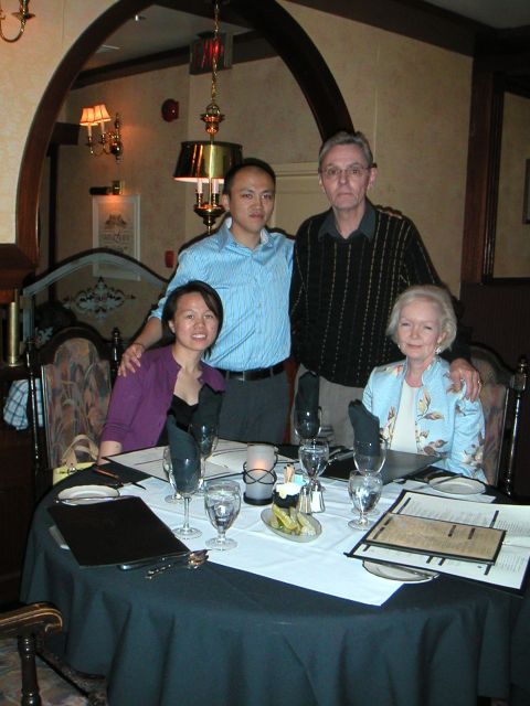 Zhemgzheng, Charlie, Patti and me at a celebratory lunch at Sole .
