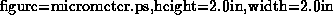 \begin{figure}
\centerline{\psfig{figure=micrometer.ps,height=2.0in,width=2.0in}}
\end{figure}