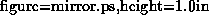 \begin{figure}
\centerline{\psfig{figure=mirror.ps,height=1.0in}}
\end{figure}