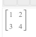 [1,2|3,4] matrix with square brackets